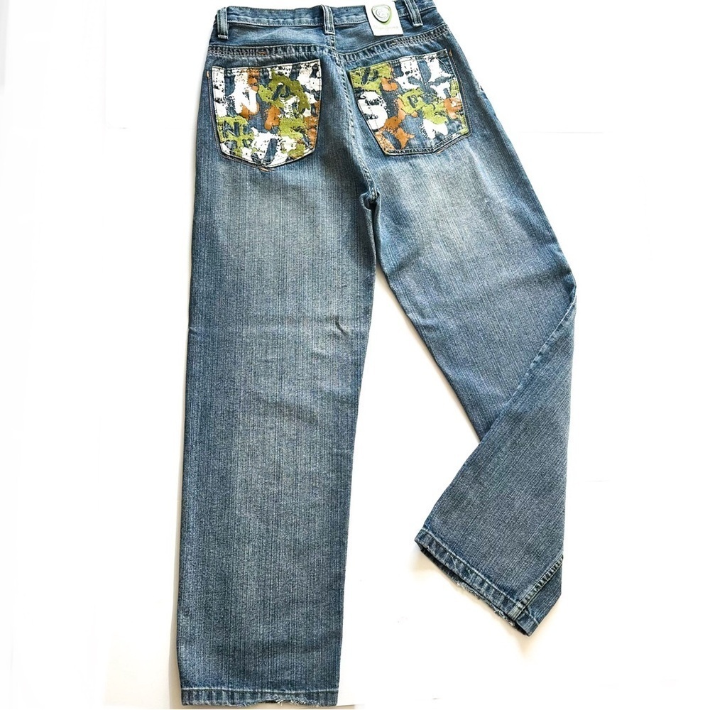 Oversized Retro Pepe Jeans with Paint & Stitch Detailing - 80’s-90’s Denim 30